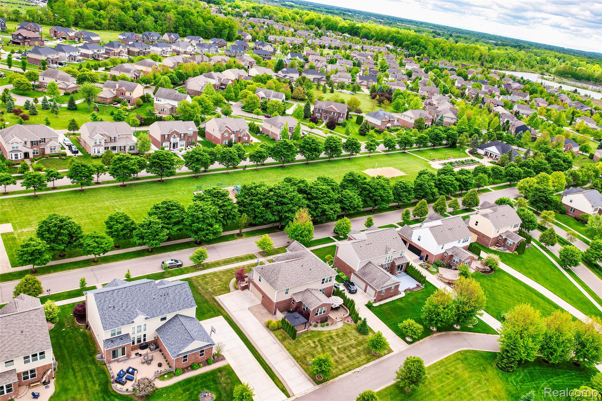 51011 Rockingham Drive Canton, MI 48188 - Photo 72 of 74 Aerial view of residential area