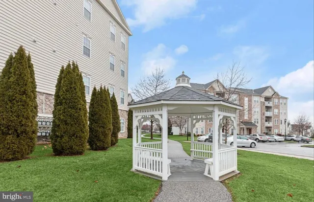 a view of a park with tree s