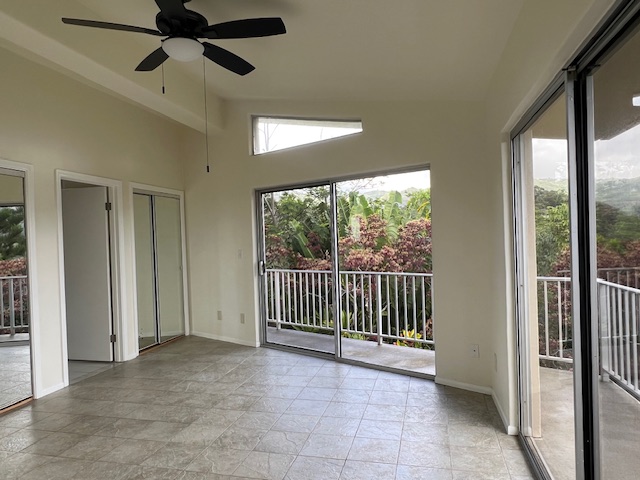 3320 B Wawae Road Kalaheo, HI 96741 - Photo 8 of 15 a view of a hallway with a ceiling fan