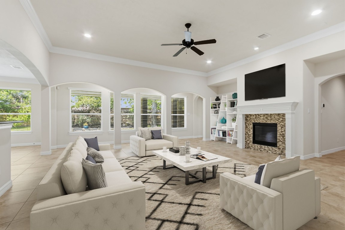 17711 Ravenno Lane Spring, TX 77379 - Photo 12 of 50 Virtually Staged - Family Room