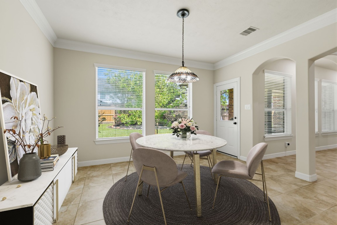 17711 Ravenno Lane Spring, TX 77379 - Photo 18 of 50 Virtually Staged - Breakfast Room overlooking the backyard
