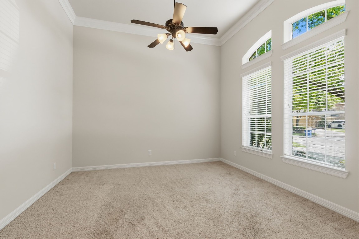 17711 Ravenno Lane Spring, TX 77379 - Photo 9 of 50 Home Office with French Doors and windows overlooking the front yard