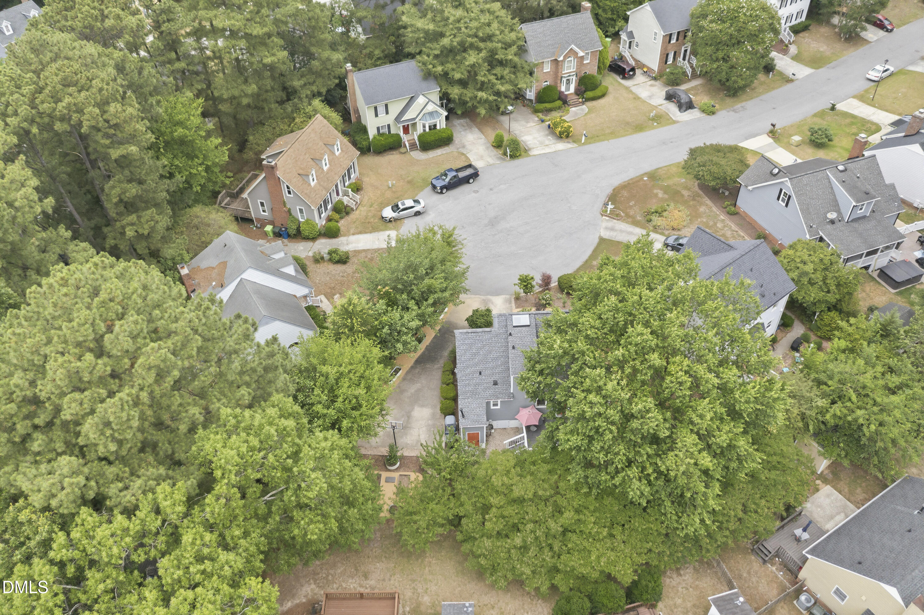 3004 West Annaley Drive Raleigh, NC 27604 - Photo 40 of 44 an aerial view of a house with a yard