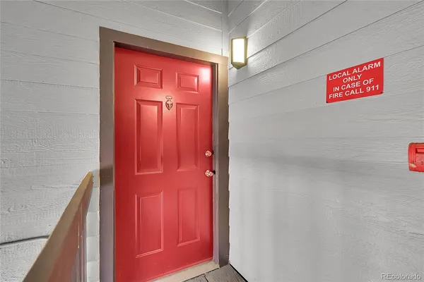 a view of front door