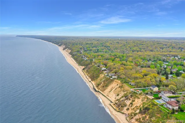 wooden view of city and ocean