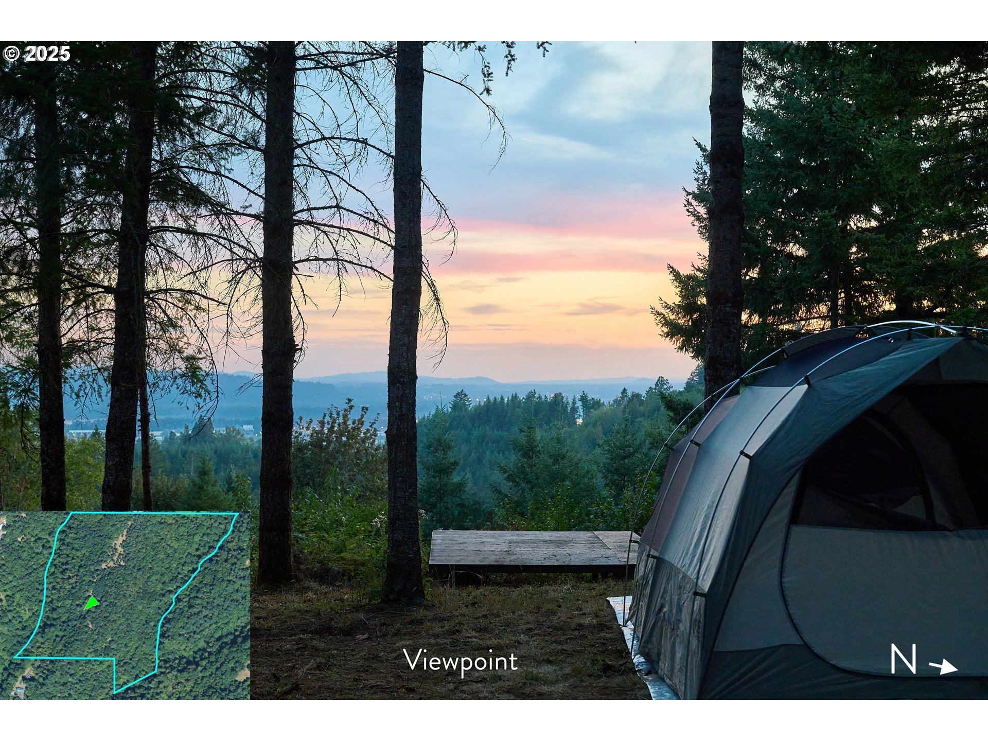 a view of backyard with green space