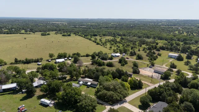 an aerial view of multiple house
