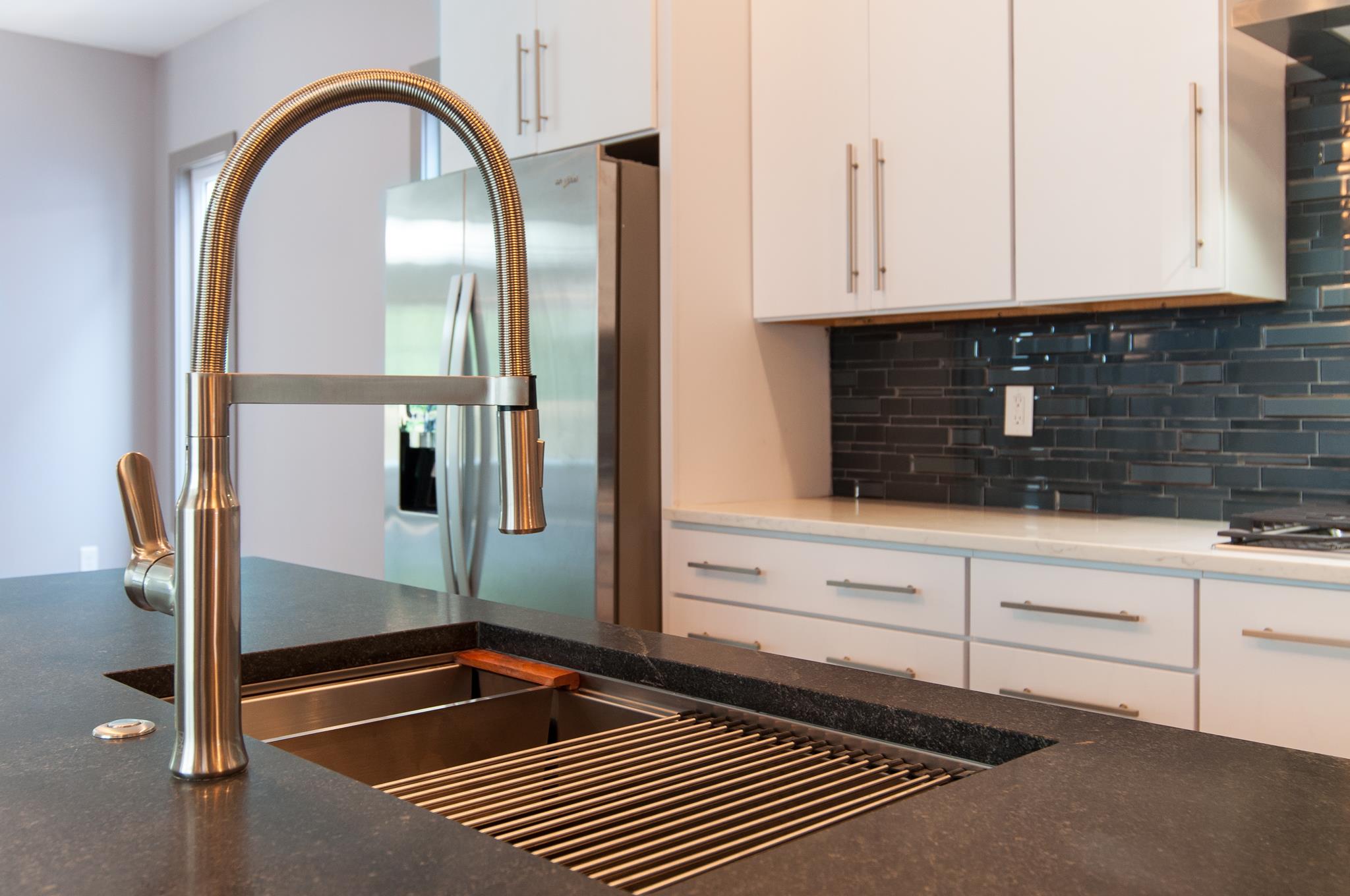 904 B Riverside Drive Nashville, TN 37206 - Photo 7 of 30 a kitchen with a refrigerator and a white cabinet
