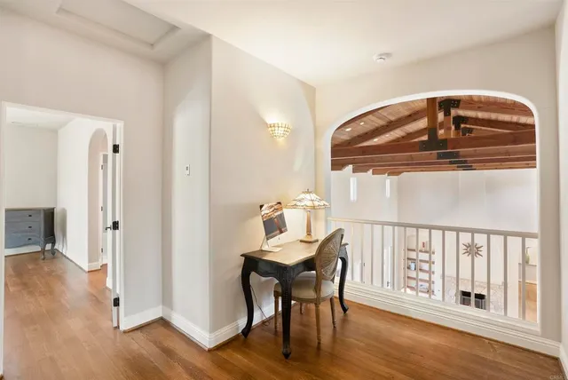 a view of a hallway with interior of the house
