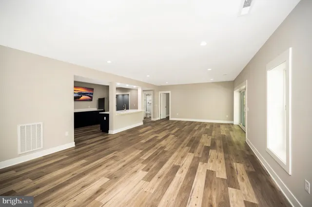 a view of a lake with houses