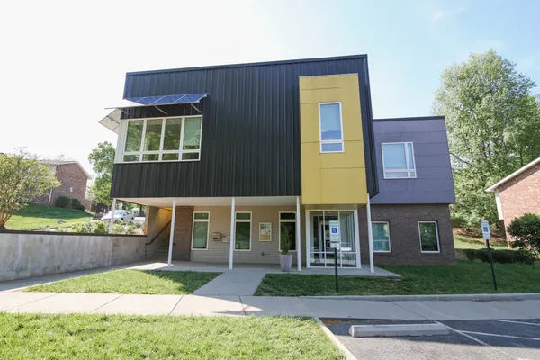 a front view of a house