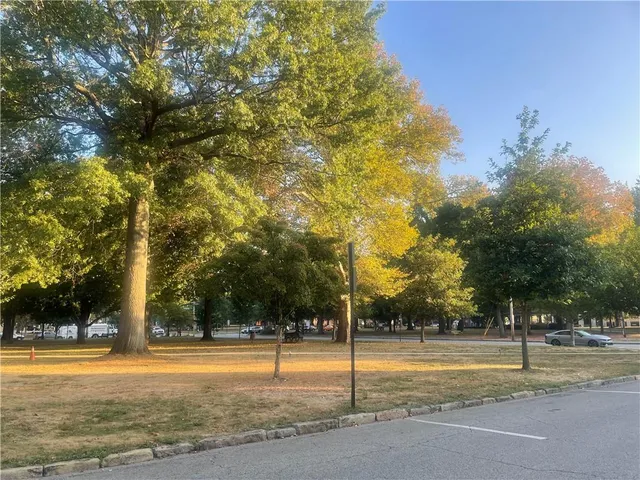 a view of a balcony with furniture