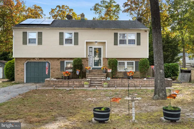 a front view of a house