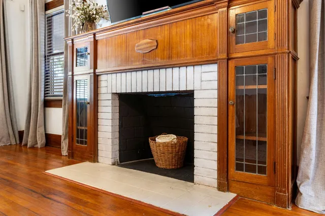 a view of a door of the house