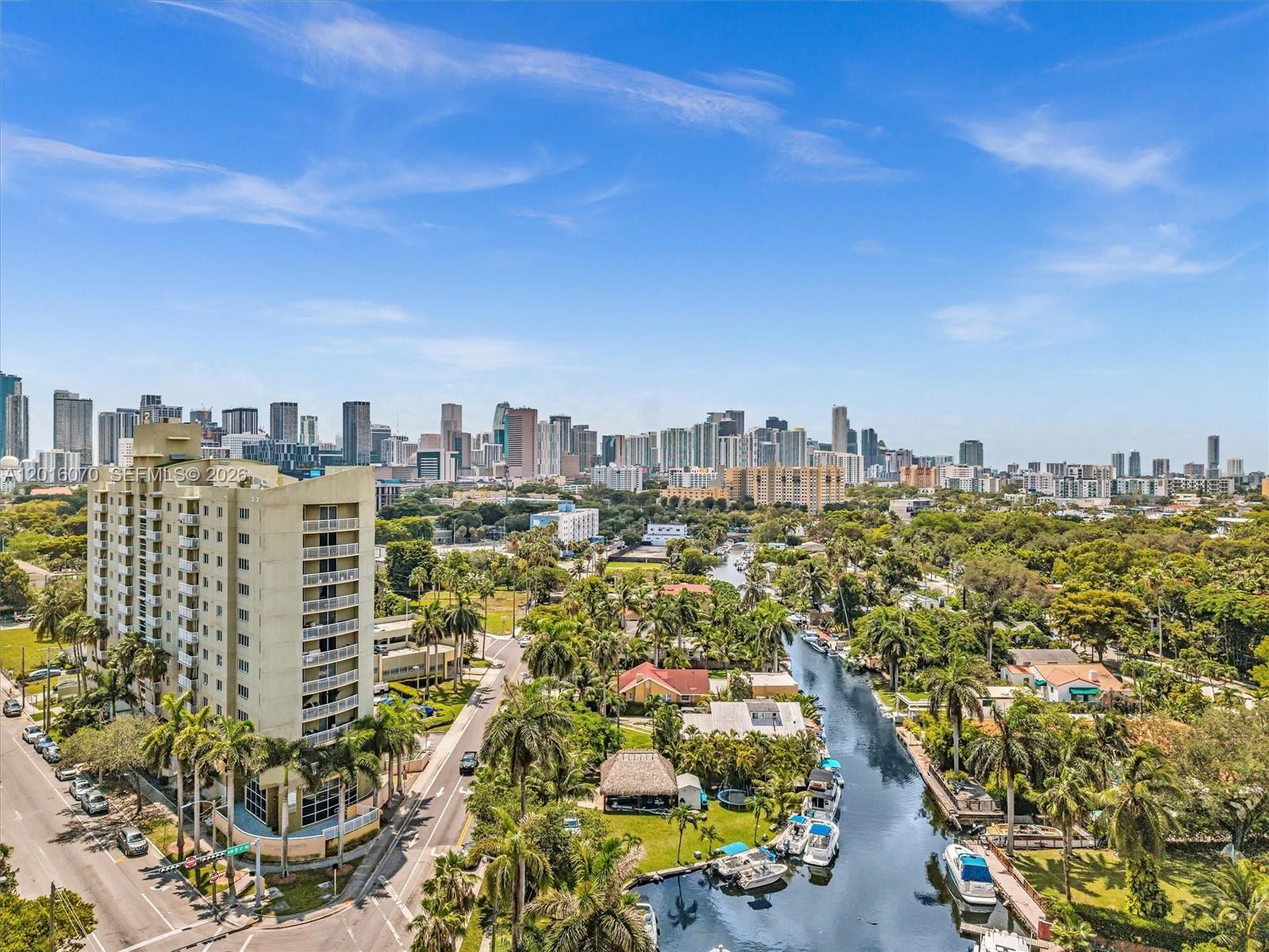 816 Northwest 11th Street, Unit 1208 Miami, FL 33136 - Photo 47 of 49 a view of a city with tall buildings