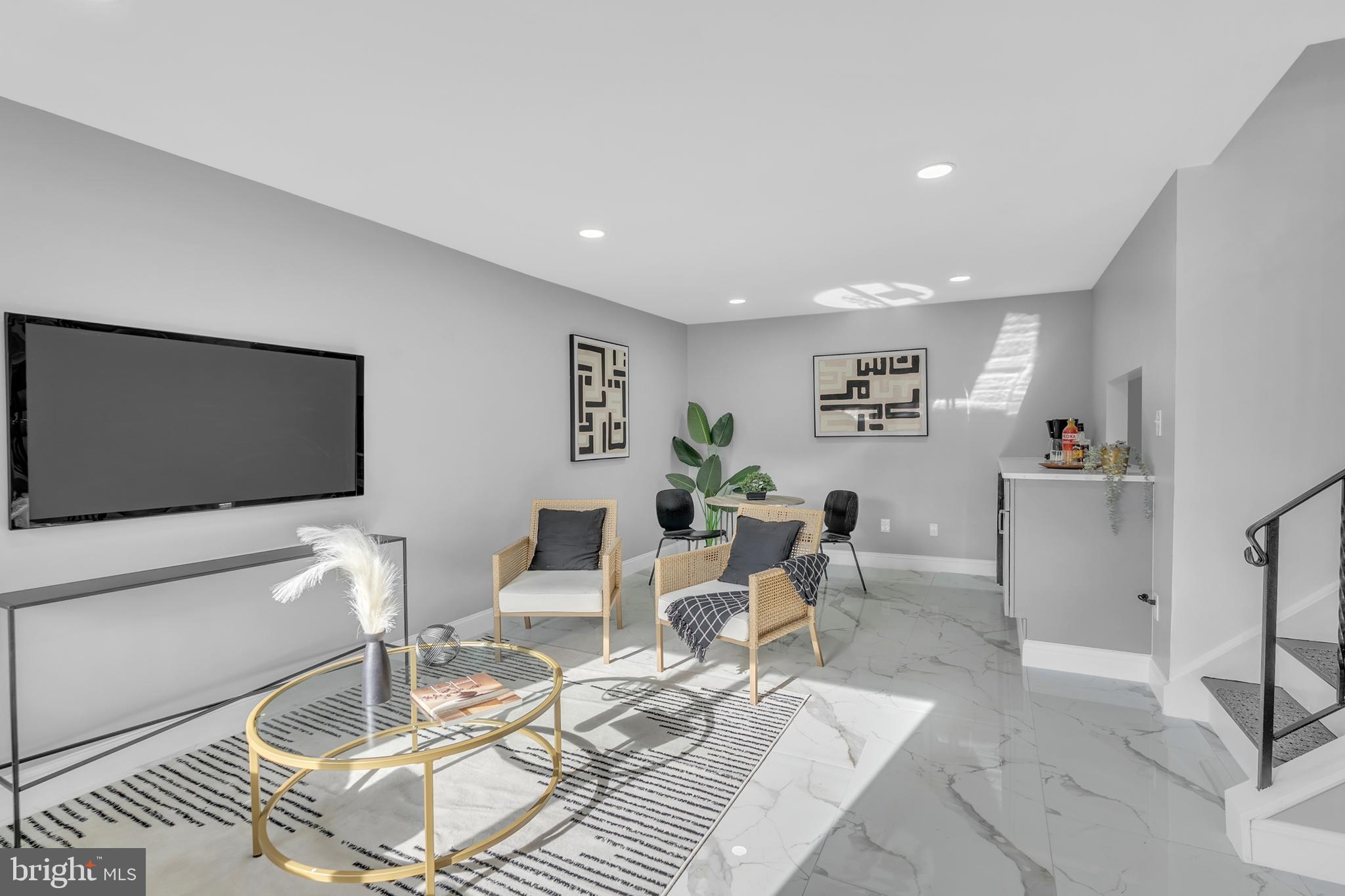 201 Timber Creek Road Clementon, NJ 08021 - Photo 3 of 62 a living room with furniture and a flat screen tv