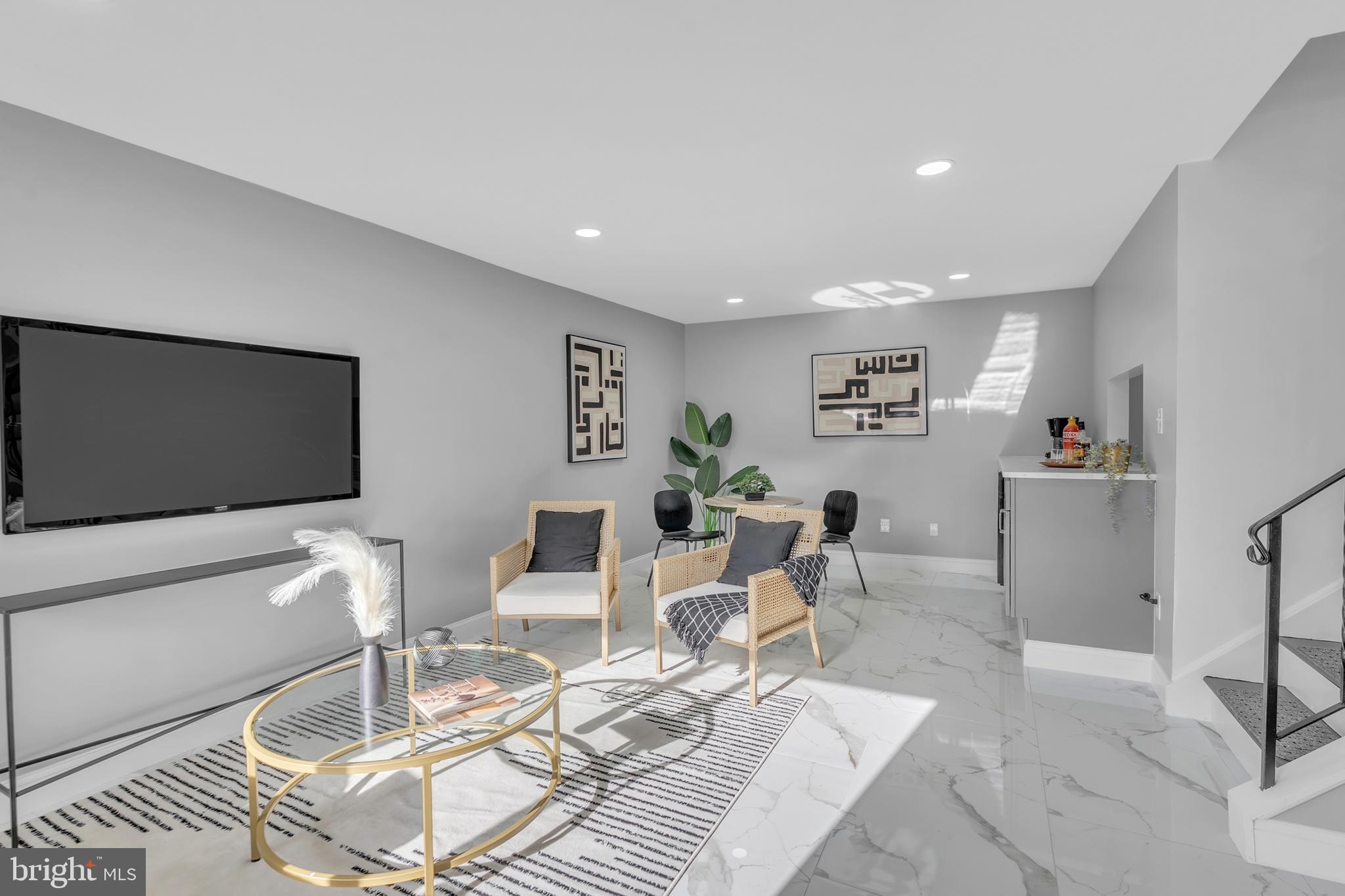 201 Timber Creek Road Clementon, NJ 08021 - Photo 5 of 62 a living room with furniture and a flat screen tv