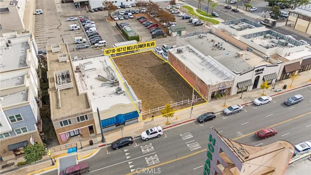 an aerial view of residential building