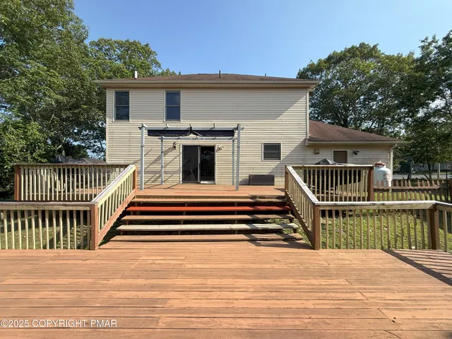 a view of a house with a balcony
