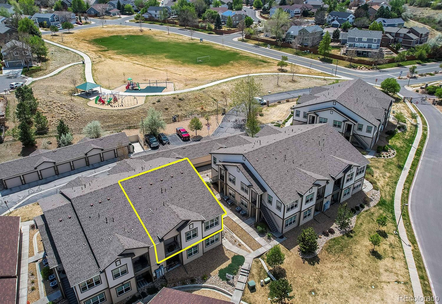4777 Copeland Circle, Unit 204 Highlands Ranch, CO 80126 - Photo 3 of 39 an aerial view of a house with outdoor space