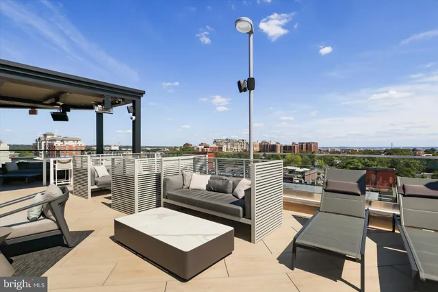 a view of a city that has tall buildings