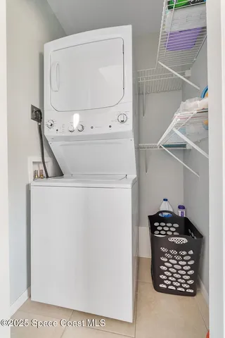 a close view of washer and dryer
