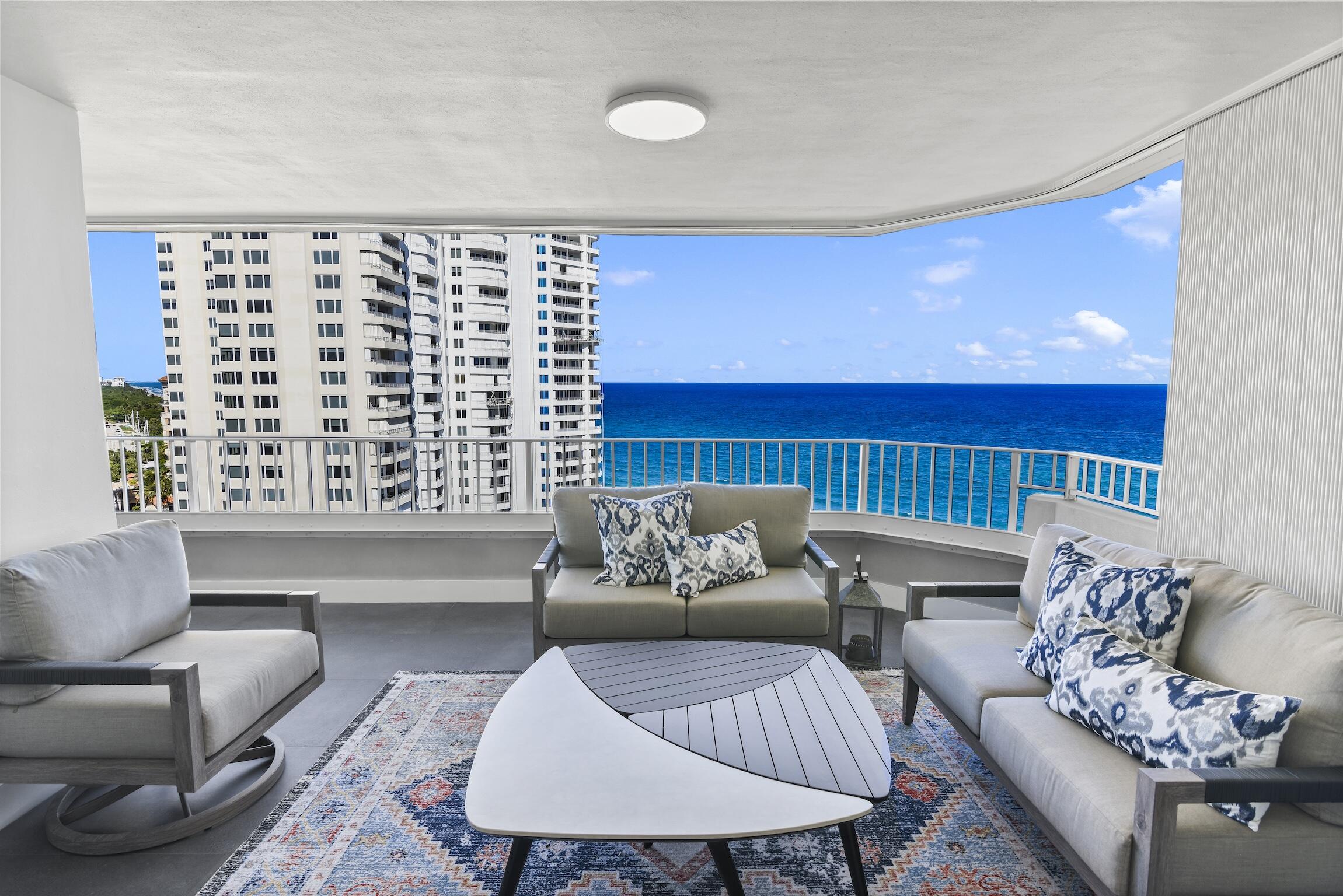 550 South Ocean Boulevard, Unit 1407 Boca Raton, FL 33432 - Photo 4 of 47 Balcony