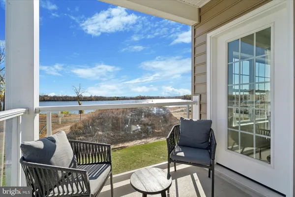 a outdoor view with a sitting space