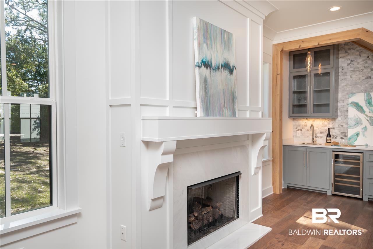 389 Pecan Avenue Fairhope, AL 36532 - Photo 8 of 50 Gorgeous wood details, wetbar, wine cooler, marble