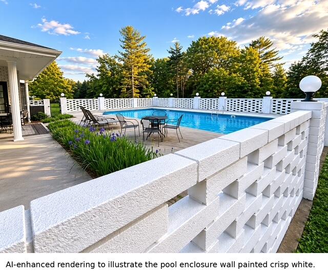 200 Bonbrook Mill Road Rocky Mount, VA 24151 - Photo 69 of 88 Pool Wall - AI Generated Painted White