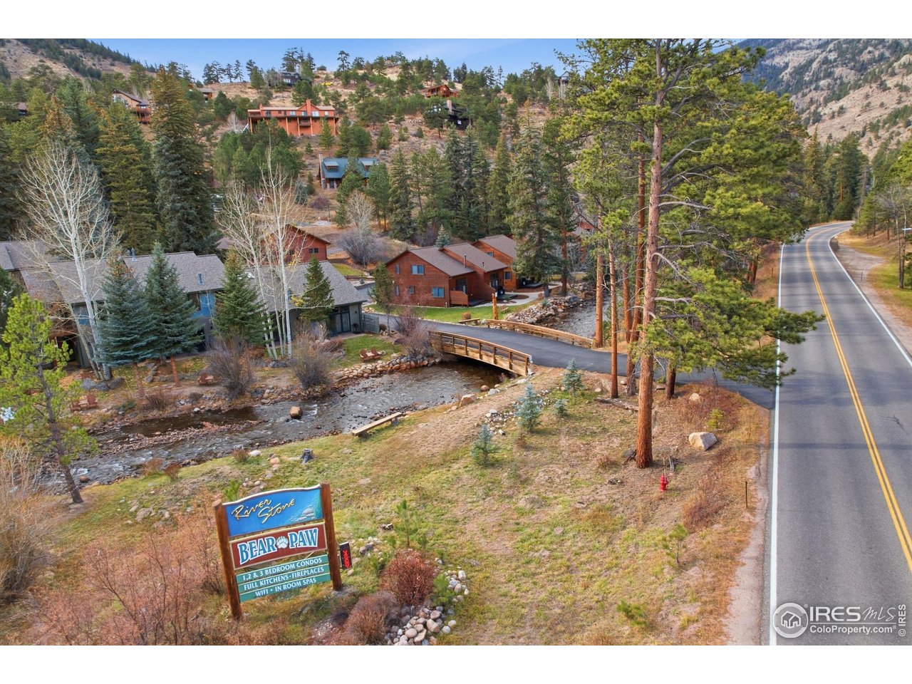 2120 Fall River Road, Unit 2 Estes Park, CO 80517 - Photo 23 of 28 a view of outdoor space with seating area