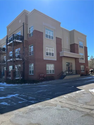 a front view of a building