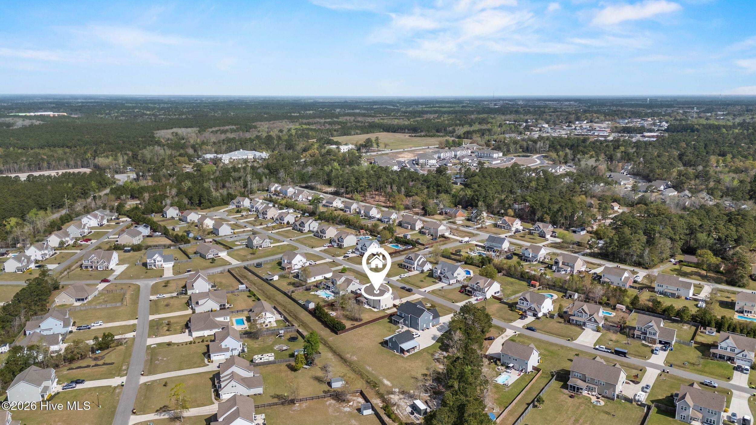 38 East Conolly Court Hampstead, NC 28443 - Photo 52 of 57 Aerial View of Neighborhood View 2