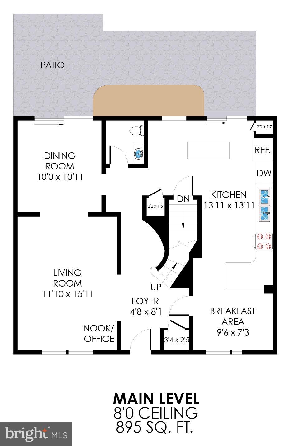 8304 Wickham Road Springfield, VA 22152 - Photo 58 of 60 Main Level Floor Plan
