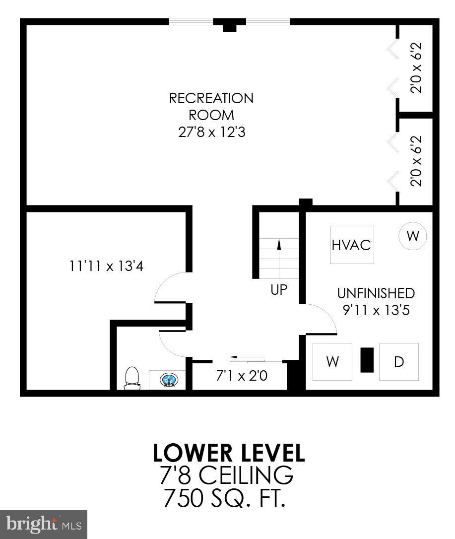 8304 Wickham Road Springfield, VA 22152 - Photo 60 of 60 Lower Level Floor Plan