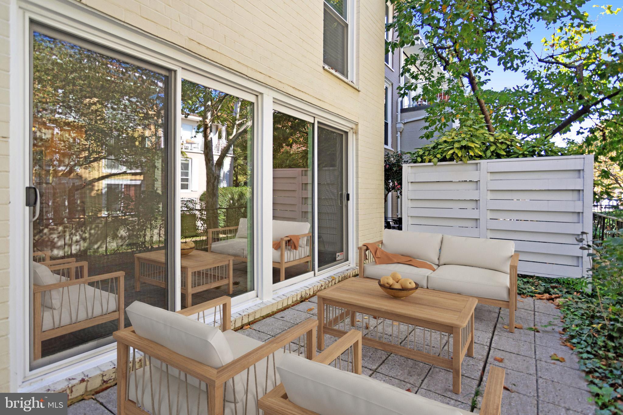 42 G Street Southwest Washington, DC 20024 - Photo 29 of 54 a view of a two chairs and table in the balcony