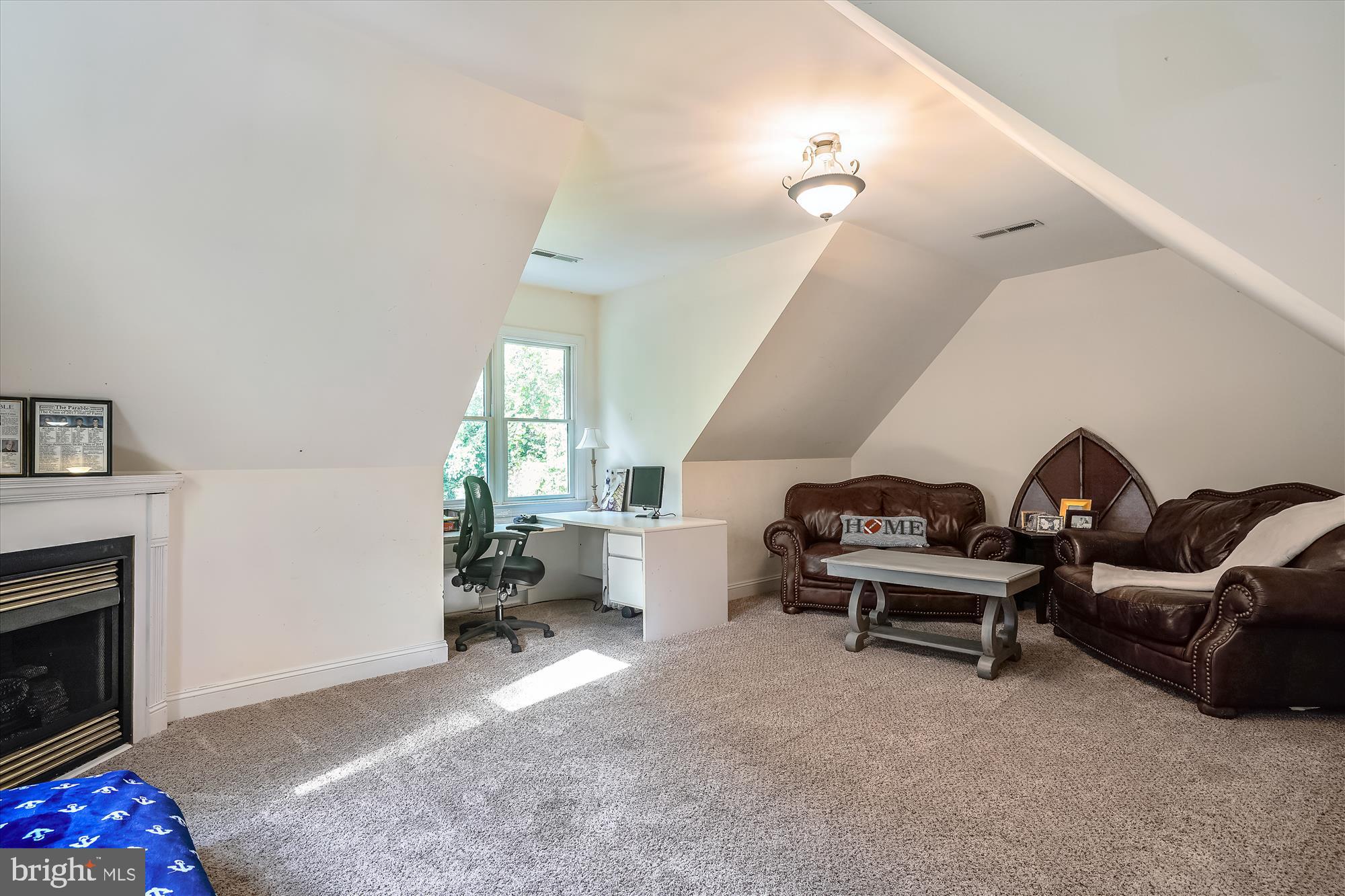 5016 Reed Road Oxford, MD 21654 - Photo 40 of 45 Second floor office/bonus space with fireplace