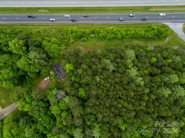 a view of a lush green field