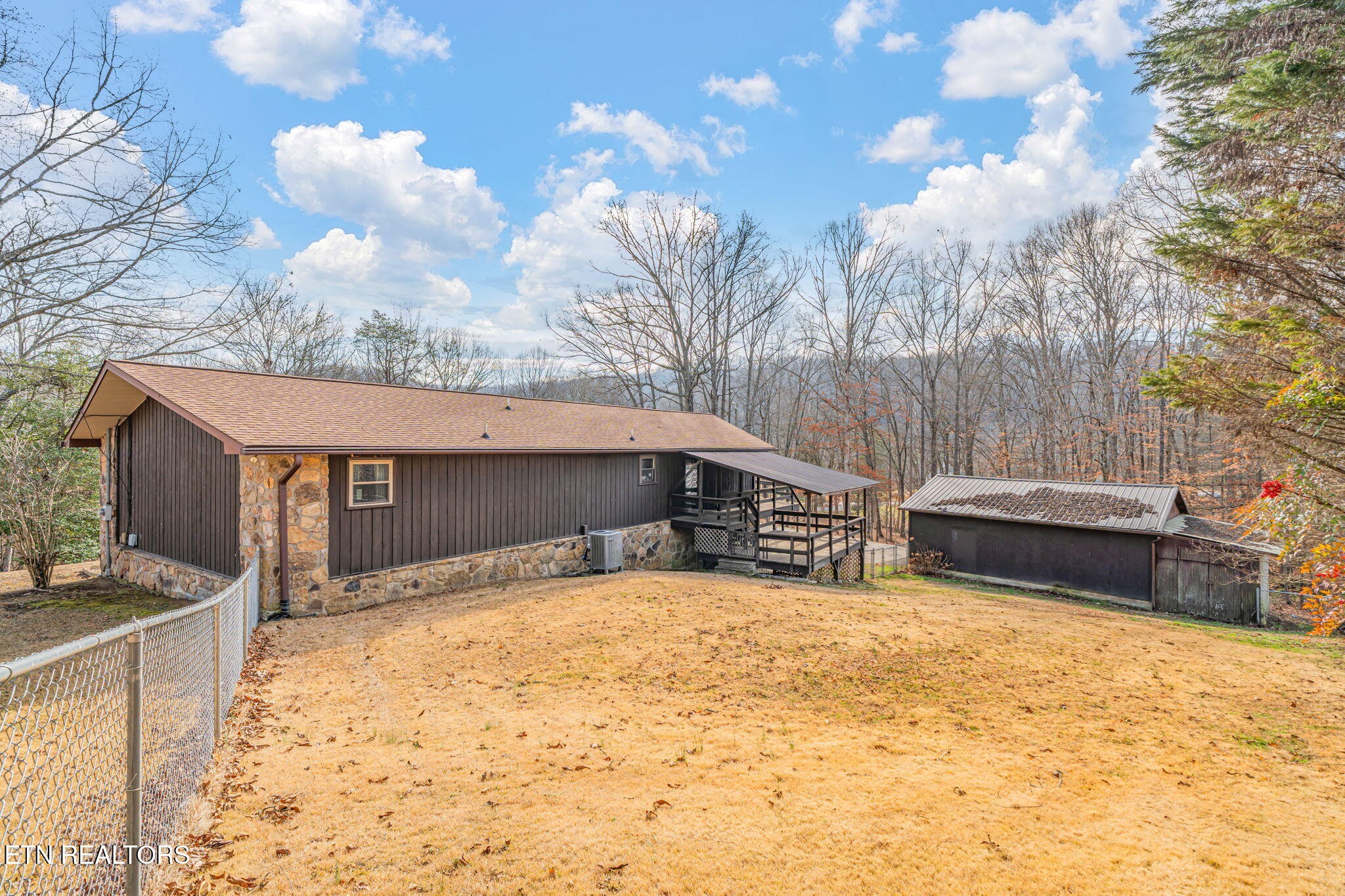 115 Jamie Street Maynardville, TN 37807 - Photo 36 of 58 a view of backyard with a large tree