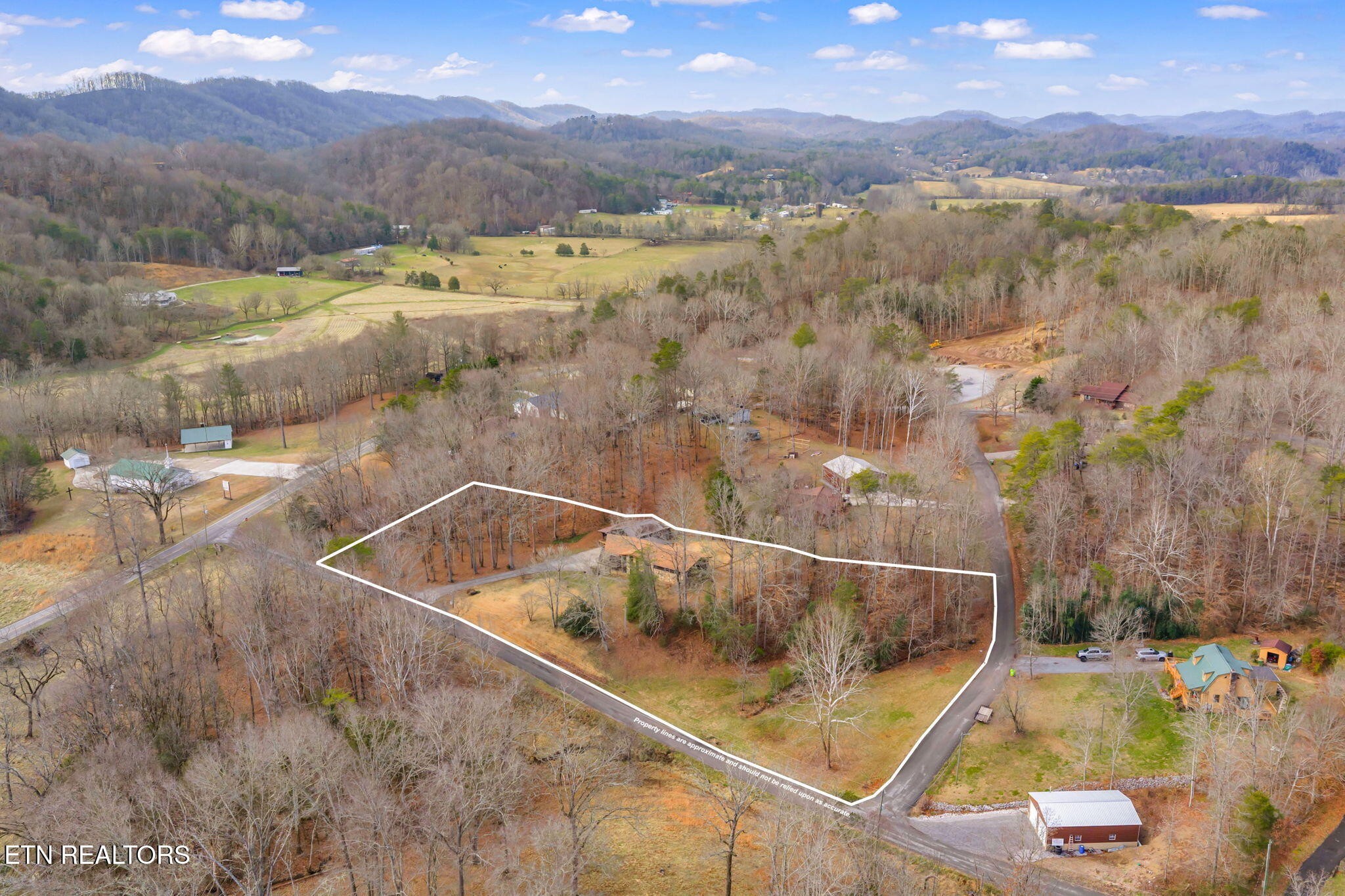 115 Jamie Street Maynardville, TN 37807 - Photo 4 of 58 a view of a balcony with a swimming pool and mountain view