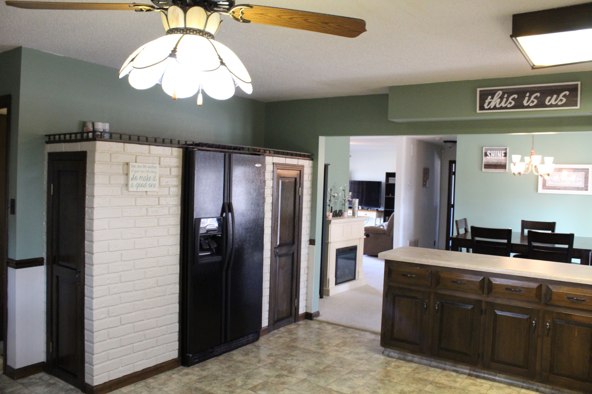 4165 Buckeye Road Cumberland City, TN 37050 - Photo 8 of 20 a bathroom with a sink a large mirror and a shower