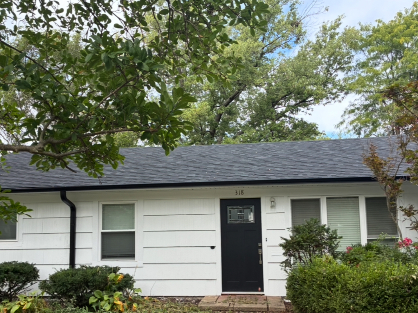 a view of a house with a tree