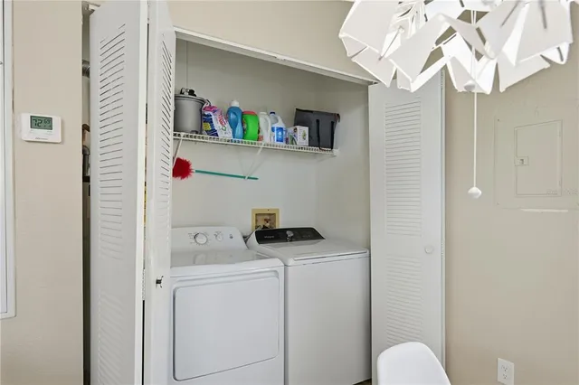 a room with storage and utility