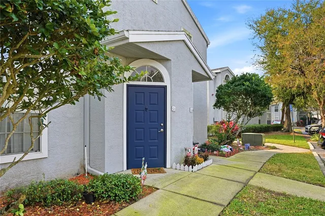 a house view with a outdoor space