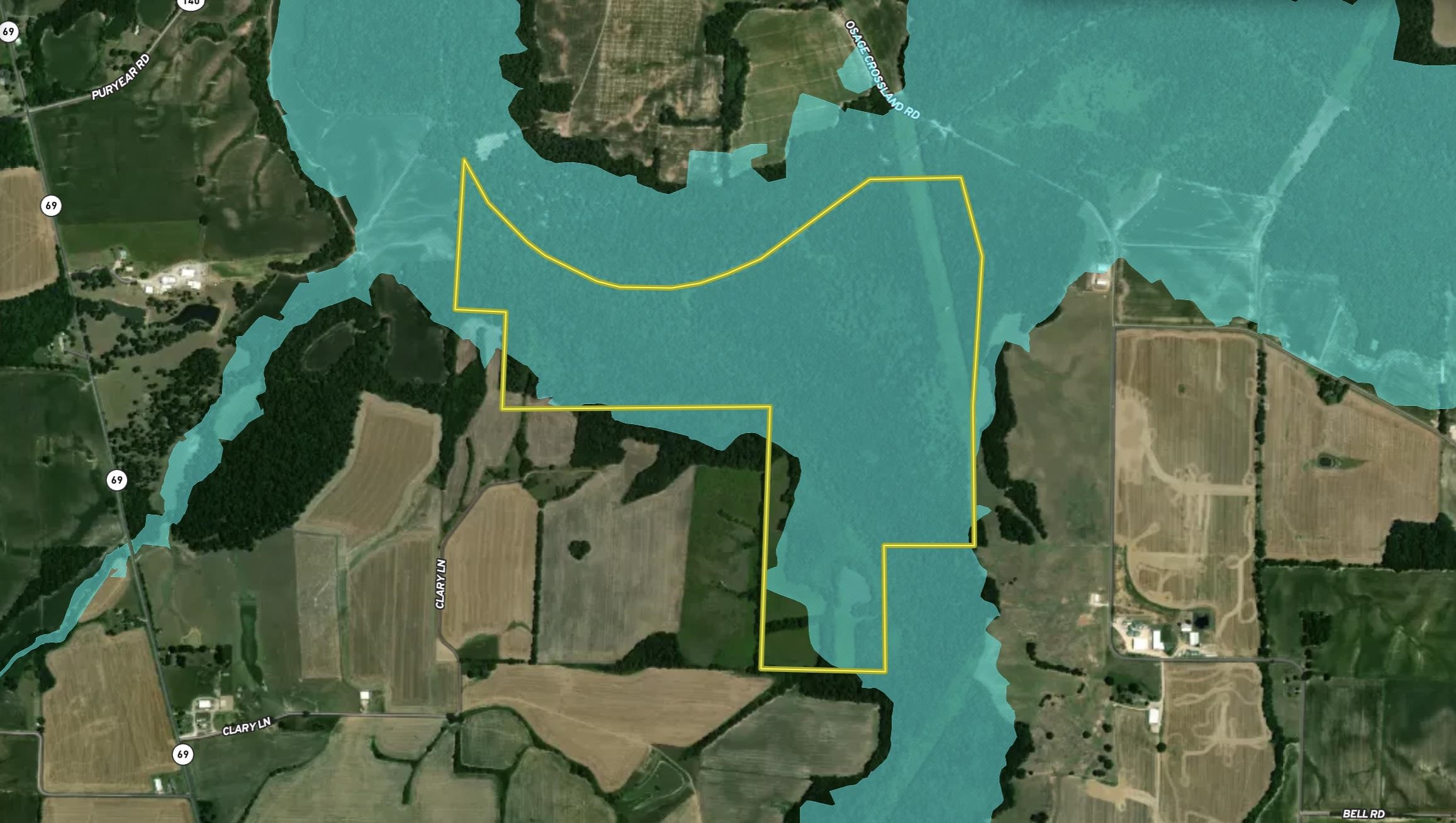 0 Puryear Road Cottage Grove, TN 38224 - Photo 40 of 40 an aerial view of a swimming pool