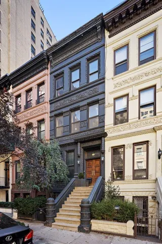 a front view of a building