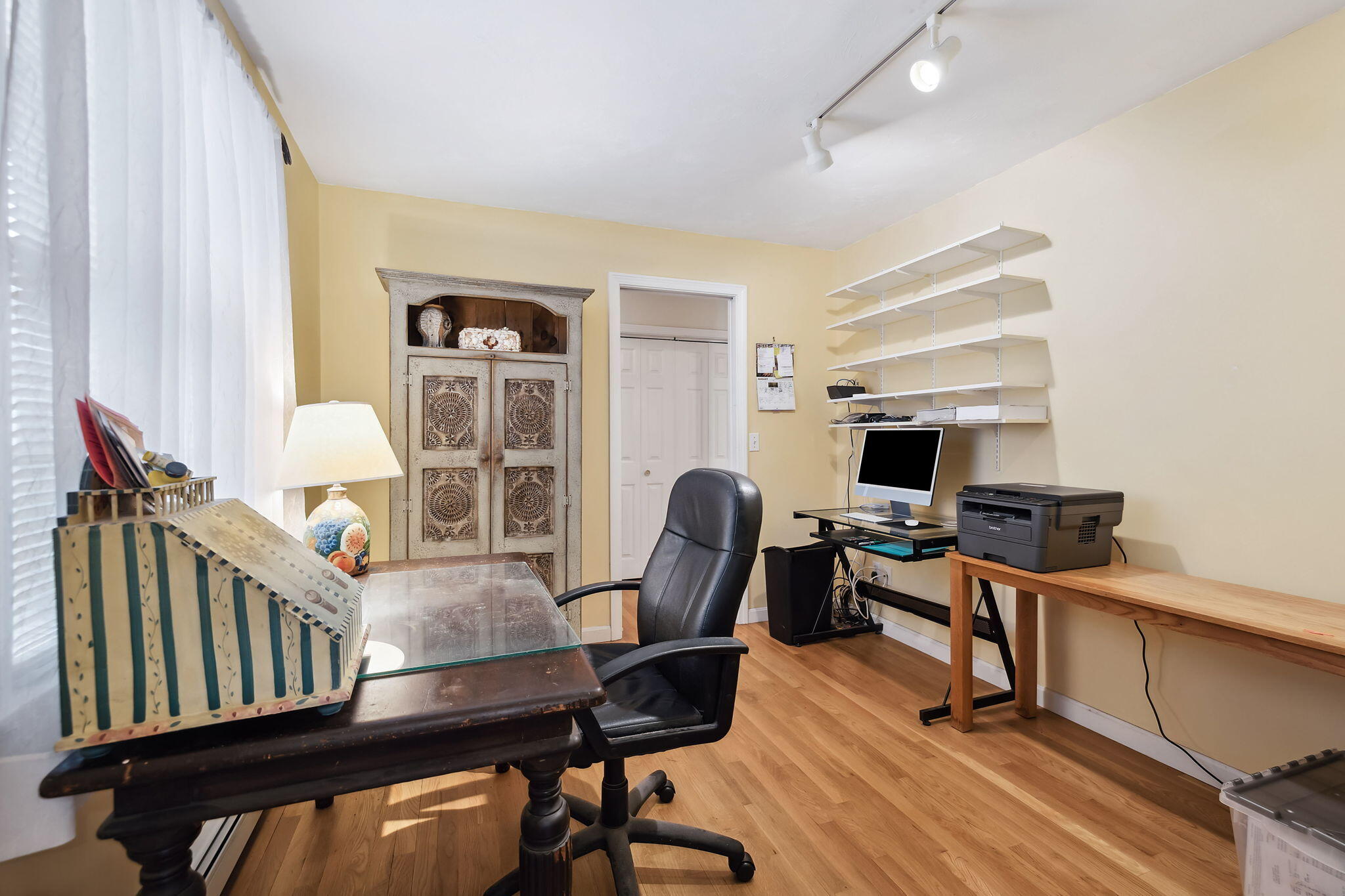 8 Seconsett Point Road Mashpee, MA 02649 - Photo 24 of 52 a view of a workspace with furniture and a window