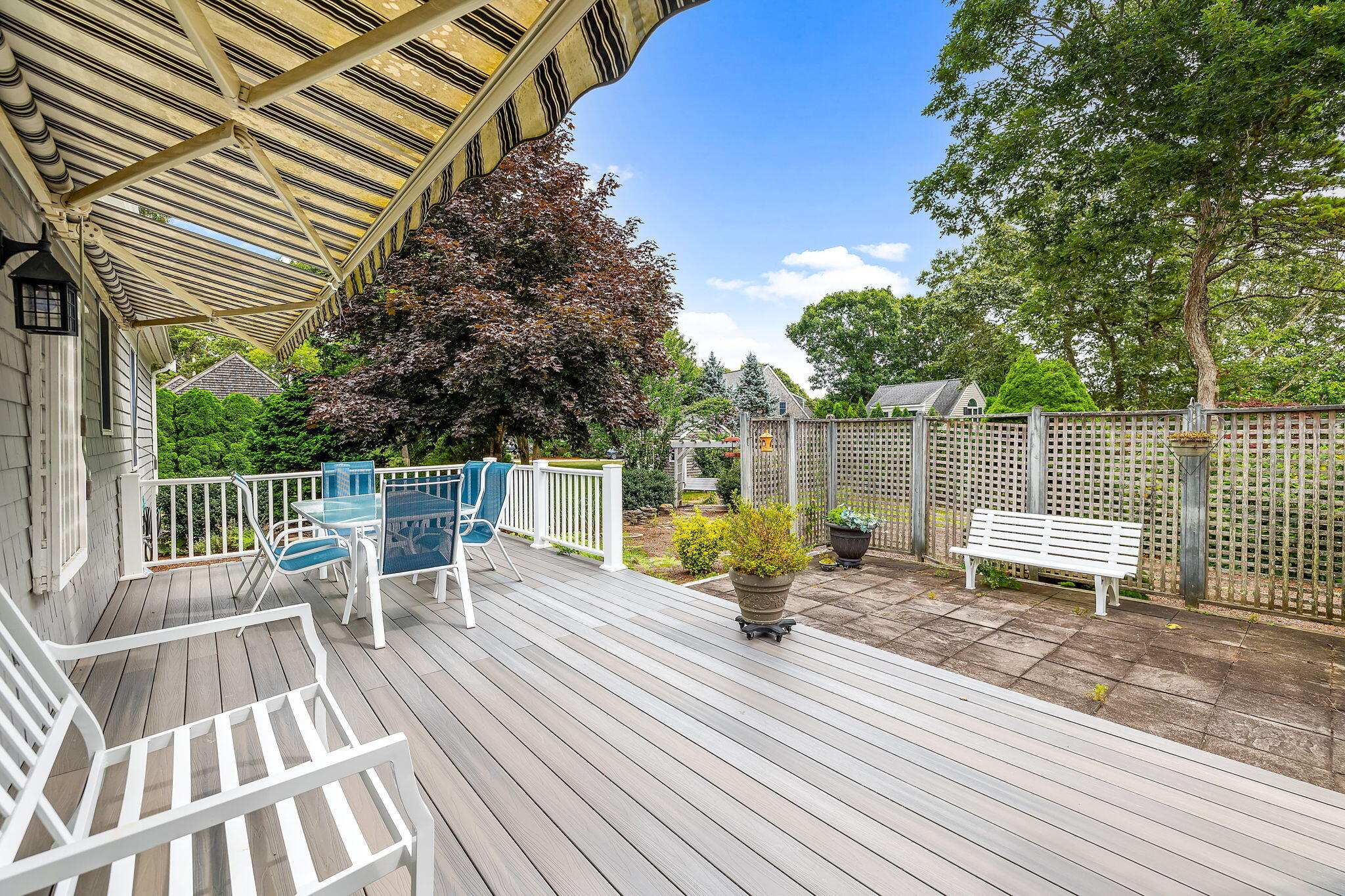 8 Seconsett Point Road Mashpee, MA 02649 - Photo 8 of 52 a park view with a bench