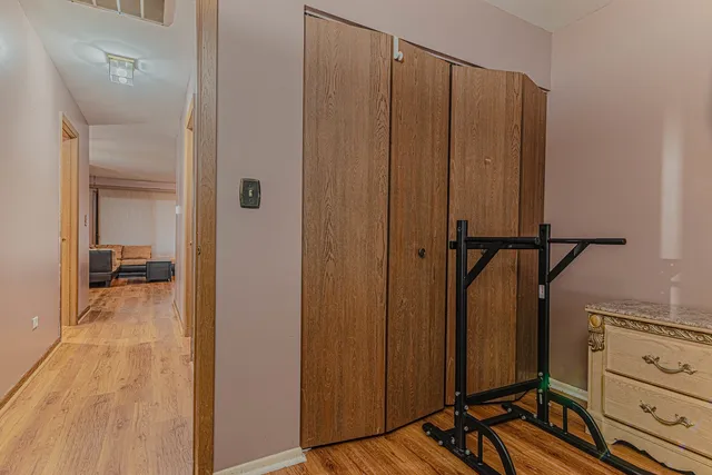 a view of a walk in closet