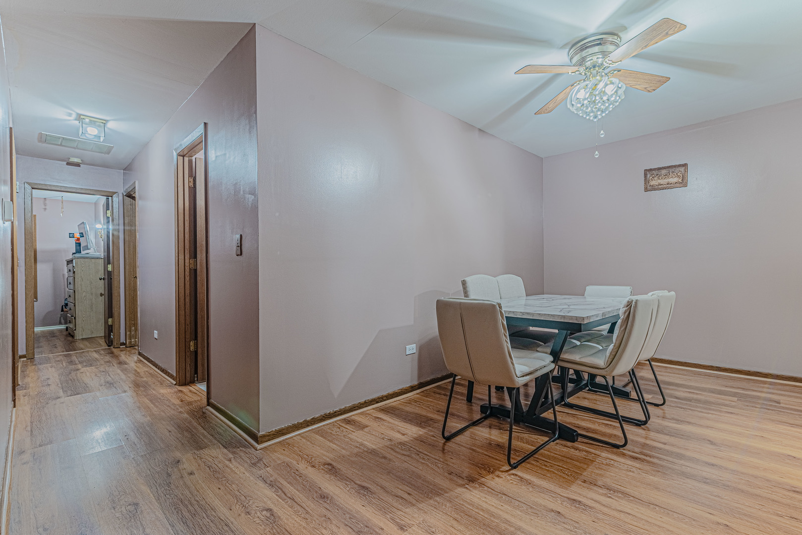 5 Creekside Circle, Unit B Elgin, IL 60123 - Photo 6 of 25 a view of a dining room with furniture and wooden floor
